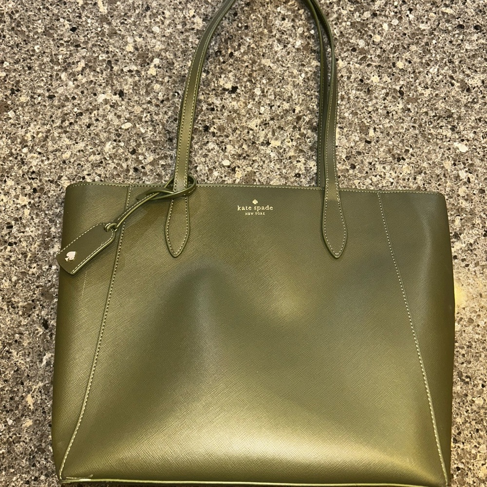 Kate Spade Green Leather Tote